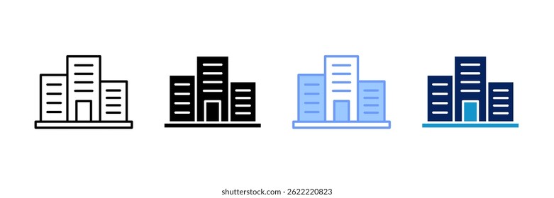 Ícone Condo Definir Coleção de Vários Estilos