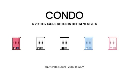 Condo icon. Suitable for Web Page, Mobile App, UI, UX and GUI design.