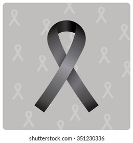 Condolences illustration over gray color background