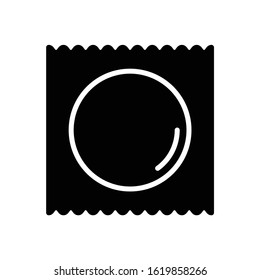 condom icon black vector icon