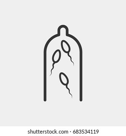 Condom icon illustration isolated vector sign symbol