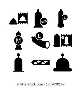 condom icon or logo isolated sign symbol vector illustration - Collection of high quality black style vector icons
