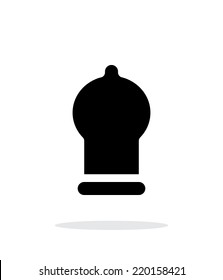 Condom icon on white background. Vector illustration.