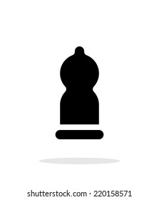 Condom icon on white background. Vector illustration.