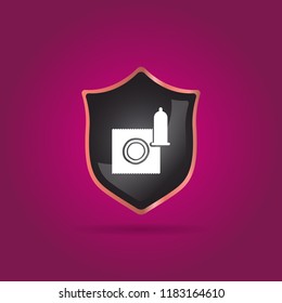 Condom icon for protect