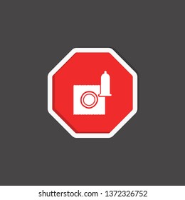 Condom icon for protect