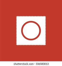 Condom icon. Safe love icon.