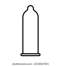 icono de condón, vector seguro, ilustración sexual