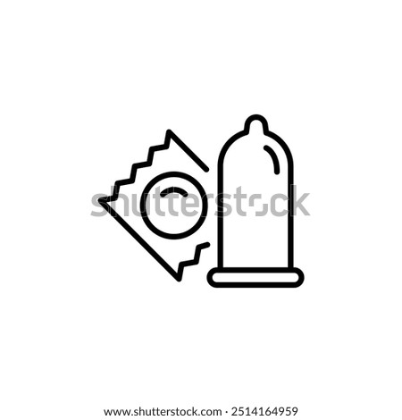 Condom icon. Simple condom icon for social media, app, and web design. Vector illustration
