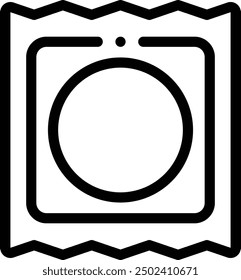 condom icon. Thin Linear Style Design Isolated On White Background