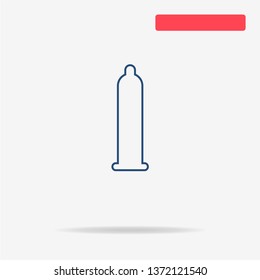 Condom icon. Vector concept illustration for design.