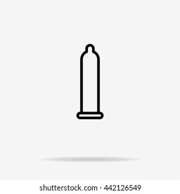 Condom icon. Vector concept illustration for design.