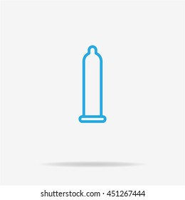 Condom icon. Vector concept illustration for design.