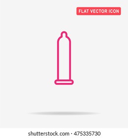 Condom icon. Vector concept illustration for design.