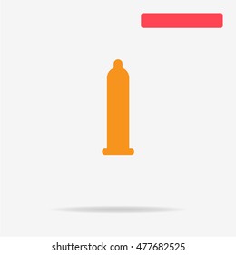 Condom icon. Vector concept illustration for design.