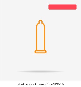 Condom icon. Vector concept illustration for design.