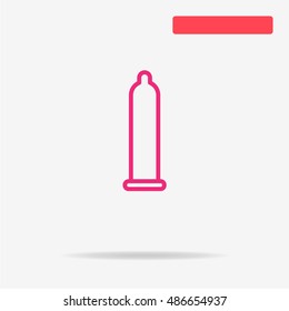 Condom icon. Vector concept illustration for design.