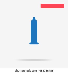 Condom icon. Vector concept illustration for design.