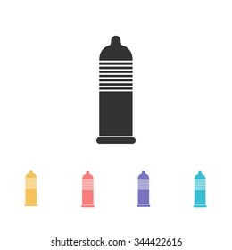 condom icon. vector illustration