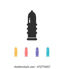condom icon. vector illustration