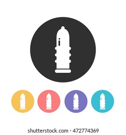 condom icon. vector illustration