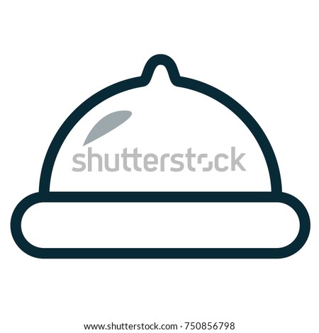 Condom icon. Vector line illustration in simple shapes. Can be used as icon, part of logo, pictogram, infographics or medical health care presentations