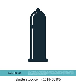 Condom Icon Vector Logo Template Illustration Design. Vector EPS 10.