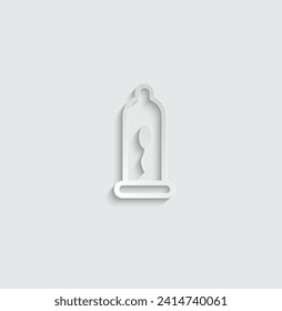 condom icon vector love sign safe sex 