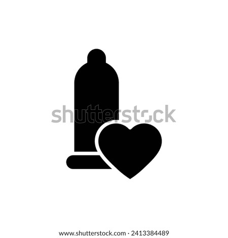 condom icon vector love sign safe sex 