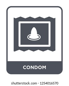 condom icon vector on white background, condom trendy filled icons from Health and medical collection, condom simple element illustration