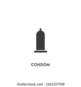 condom icon vector. condom sign on white background. condom icon for web and app