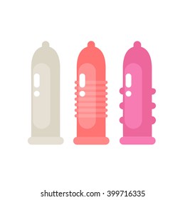 condom icons. vector illustration