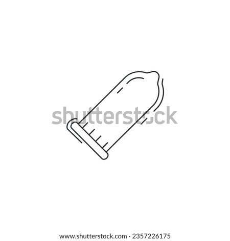 condom line icon. latex condom thin line icon.