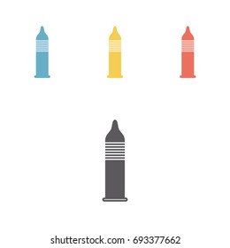 Condom. Line Icon. Vector illustration