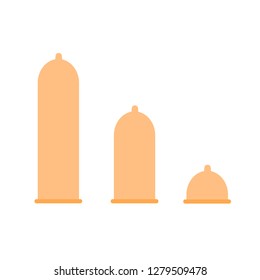 Condom logo in vector on white background.