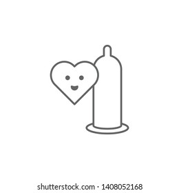 Condom, nasty outline icon. Element of nasty icon. Thin line icon for website design and development, app development. Premium icon