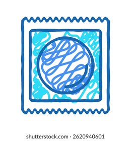 condom package doodle icon sketch vector. condom package sign. isolated symbol illustration