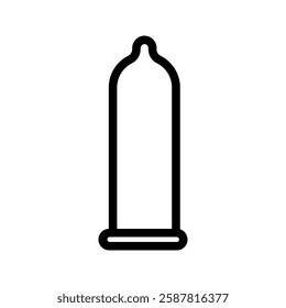 condom package icon color editable on white background