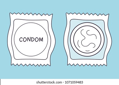 Condom package icons