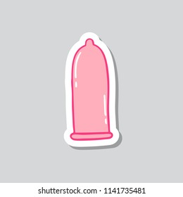 condom sticker doodle icon