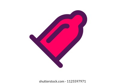condom, two color icon