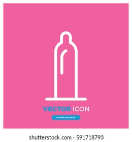 condom vector icon illustration