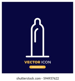 condom vector icon illustration