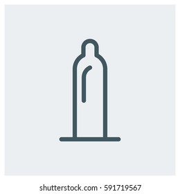 condom vector illustration. Flat style for graphic and web desig