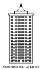 Condominium icon on white background. Vector illustration.