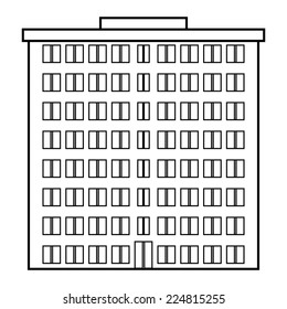 Condominium icon on white background. Vector illustration.