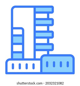 Kondominiumsymbol, Immobilienwebseite und Mobilsymbol