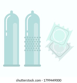 Condoms set icon vector illustration design latex