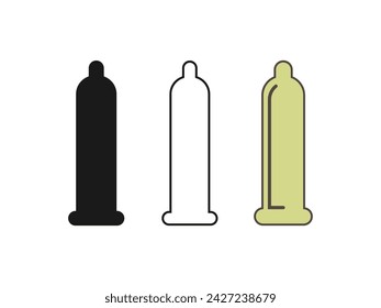 condoms vector icon logo illustration. cartoon. isolated white background