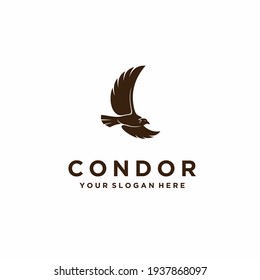 Condor Bird Logo With Simple Concept